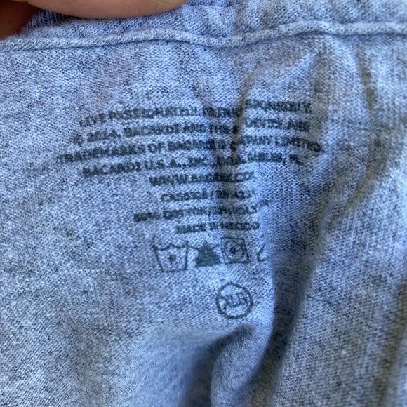 Bacardi Gray T-Shirt, XL - Picture 3 of 3